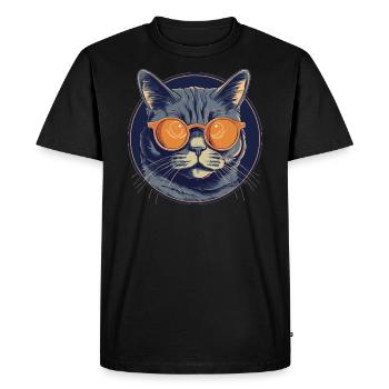 Lunettes de soleil Cat Mietz House Duck - T-shirt Premium bio Homme - noir - Devant - Nico (187cm)