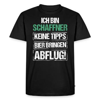 Je suis chef d'orchestre - apporte de la bière et décolle - T-shirt Premium bio Homme - noir - Devant - Nico (187cm)