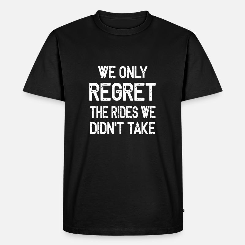 Motorrad Biker Bikerin - Männer Premium Bio T-Shirt - Schwarz