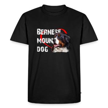 Bouvier bernois - T-shirt Premium bio Homme - noir - Devant - Nico (187cm)