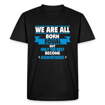 Only the best become sponsors - Men's Premium Organic T-Shirt - black - Front - Nico (187cm)