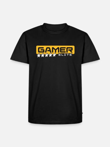 Gamer Elite - Men's Premium Organic T-Shirt - black