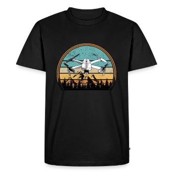 Drohnen Pilot Drohne Whoop Copter FPV Pilot Drone - Men's Premium Organic T-Shirt - black - Front - Nico (187cm)