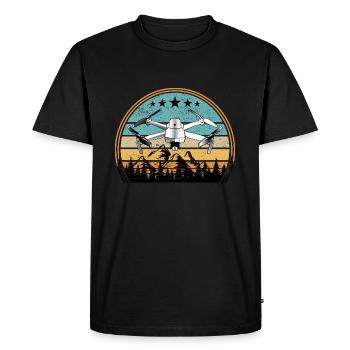 Drohnen Pilot Drohne Whoop Copter FPV Pilot Drone - Men's Premium Organic T-Shirt - black - Front - Nico (187cm)