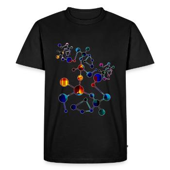 Où le chemin nous mène - patterncontest - T-shirt Premium bio Homme - noir - Devant - Nico (187cm)