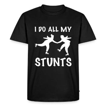 Patinage sur glace Patinage sur glace Patinage sur glace - T-shirt Premium bio Homme - noir - Devant - Nico (187cm)