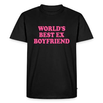 world's best ex boyfriend - T-shirt Premium bio Homme - noir - Devant - Nico (187cm)