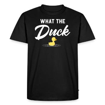 Ce que le canard - T-shirt Premium bio Homme - noir - Devant - Nico (187cm)