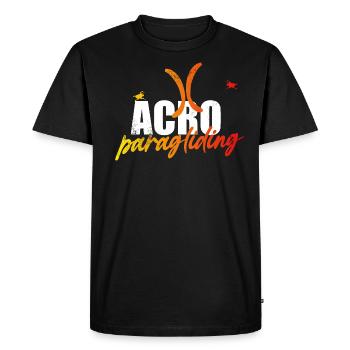 Acro Parapente - T-shirt Premium bio Homme - noir - Devant - Nico (187cm)