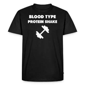 Drôle de chemise de gym - T-shirt Premium bio Homme - noir - Devant - Nico (187cm)