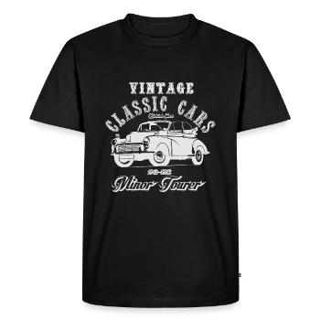 Vintage classic cars minor tourer - Men's Premium Organic T-Shirt - black - Front - Nico (187cm)