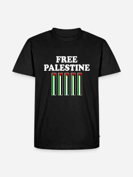 Free palestine - Men's Premium Organic T-Shirt - black
