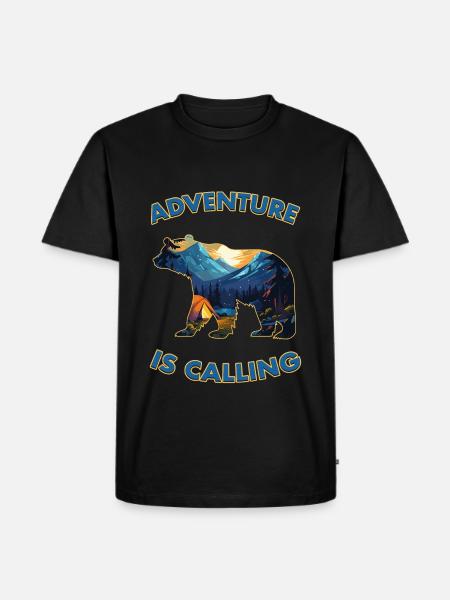 Call of the Wild - Men's Premium Organic T-Shirt - black