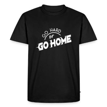 Go hard or go home - Mindset - Men's Premium Organic T-Shirt - black - Front - Nico (187cm)