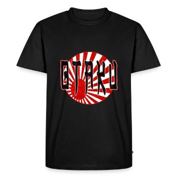 Otaku - Men's Premium Organic T-Shirt - black - Front - Nico (187cm)