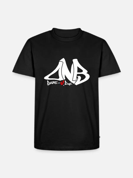 dnb - Männer Premium Bio T-Shirt - Schwarz