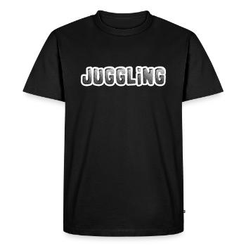 Juggling design - T-shirt Premium bio Homme - noir - Devant - Nico (187cm)