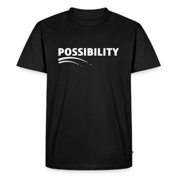 "POSSIBILITY" DESIGN SHIRTS ACCESSORIES - Men's Premium Organic T-Shirt - black - Front - Nico (187cm)