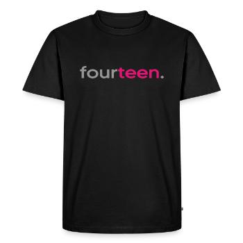 2008 birthday 14 years 14th anniversary fourteen - Men's Premium Organic T-Shirt - black - Front - Nico (187cm)