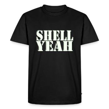 Shell yes turtle shirt - Men's Premium Organic T-Shirt - black - Front - Nico (187cm)