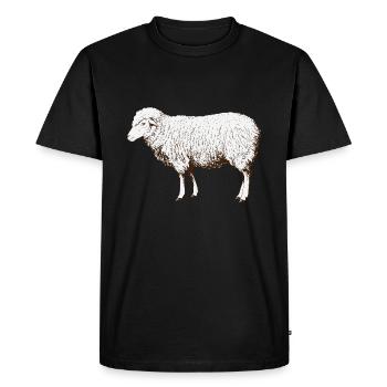 mouton mouton berger paysan agriculteur troupeau cadeau - T-shirt Premium bio Homme - noir - Devant - Nico (187cm)
