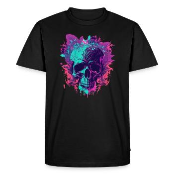 skull 1 - Men's Premium Organic T-Shirt - black - Front - Nico (187cm)