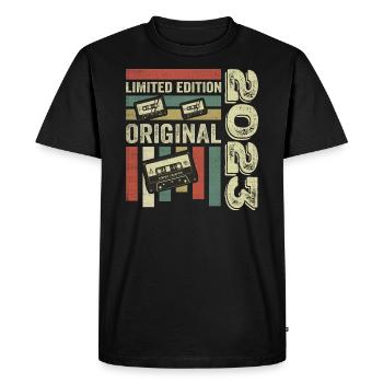 Vintage 2023 - Retro Birthday Quote 2023 - Men's Premium Organic T-Shirt - black - Front - Nico (187cm)