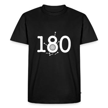 180 Dart Amour - T-shirt Premium bio Homme - noir - Devant - Nico (187cm)