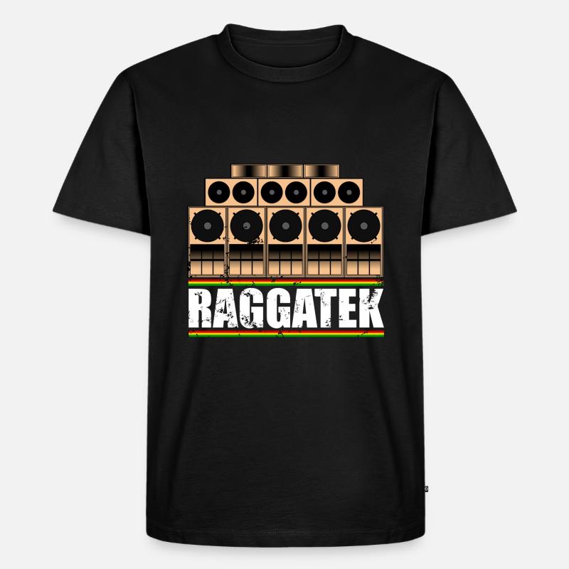 Raggatek - Männer Premium Bio T-Shirt - Schwarz