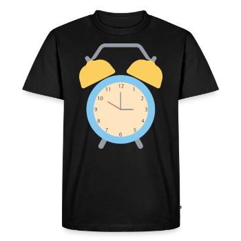 Réveil - T-shirt Premium bio Homme - noir - Devant - Nico (187cm)