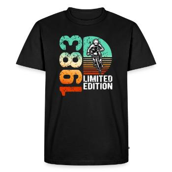 1983 Édition limitée VTT Bike Bike Bike - T-shirt Premium bio Homme - noir - Devant - Nico (187cm)