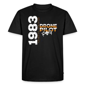 1983 Drone Drones Drone Drone Pilot Limited - Men's Premium Organic T-Shirt - black - Front - Nico (187cm)