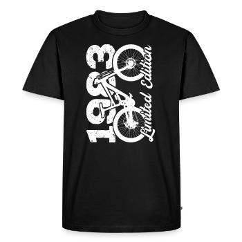 1983 Édition limitée VTT Bike Bike Bike - T-shirt Premium bio Homme - noir - Devant - Nico (187cm)