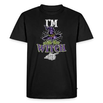 Halloween Men I’m With The Witch - T-shirt Premium bio Homme - noir - Devant - Nico (187cm)