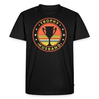 Mari Marié Mariage Mariage Idée Cadeau - T-shirt Premium bio Homme - noir - Devant - Nico (187cm)