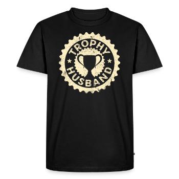 Mari Marié Mariage Mariage Idée Cadeau - T-shirt Premium bio Homme - noir - Devant - Nico (187cm)