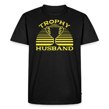 Mari Mariage Hommes Idée cadeau Mariage Mariage - T-shirt Premium bio Homme - noir - Devant - Nico (187cm)