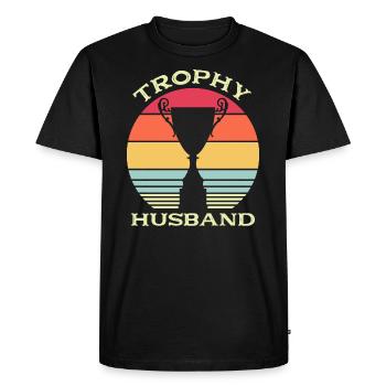 Mari Mariage Hommes Idée cadeau Mariage Mariage - T-shirt Premium bio Homme - noir - Devant - Nico (187cm)