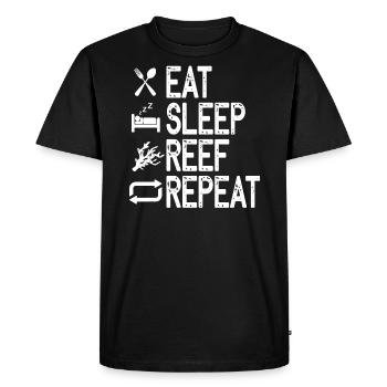 Saltwater reef aquarium - Men's Premium Organic T-Shirt - black - Front - Nico (187cm)