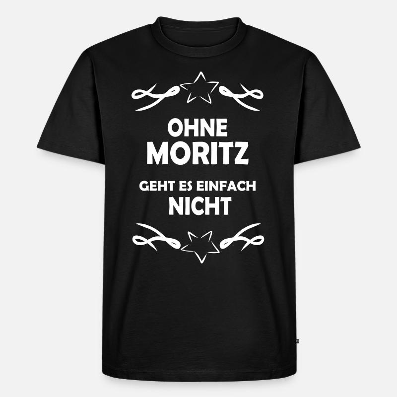 Without Moritz impossible - Men's Premium Organic T-Shirt - black