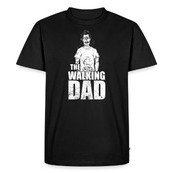 the walking dad papa fresh father pram - Men's Premium Organic T-Shirt - black - Front - Nico (187cm)