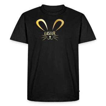Idée cadeau Pâques Pâques lapin printemps - T-shirt Premium bio Homme - noir - Devant - Nico (187cm)