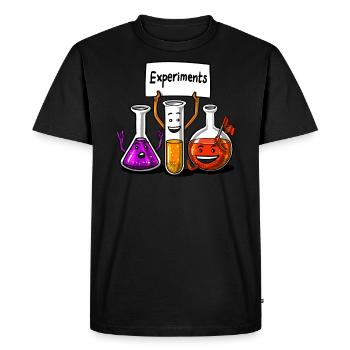 Chimie Science Experiments Funny School Student - T-shirt Premium bio Homme - noir - Devant - Nico (187cm)