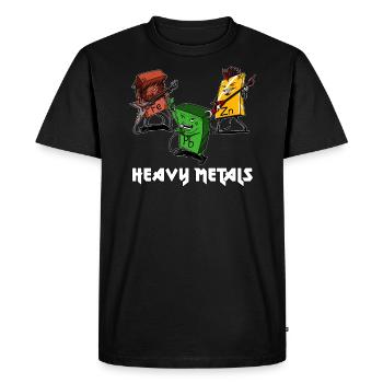 Chimie des métaux lourds - T-shirt Premium bio Homme - noir - Devant - Nico (187cm)
