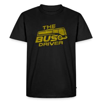 The Bus Driver - The Bus Driver - Men's Premium Organic T-Shirt - black - Front - Nico (187cm)