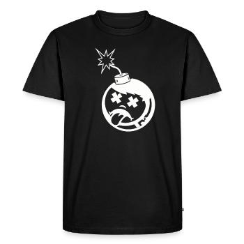 Bomb Punk Bomb - Men's Premium Organic T-Shirt - black - Front - Nico (187cm)