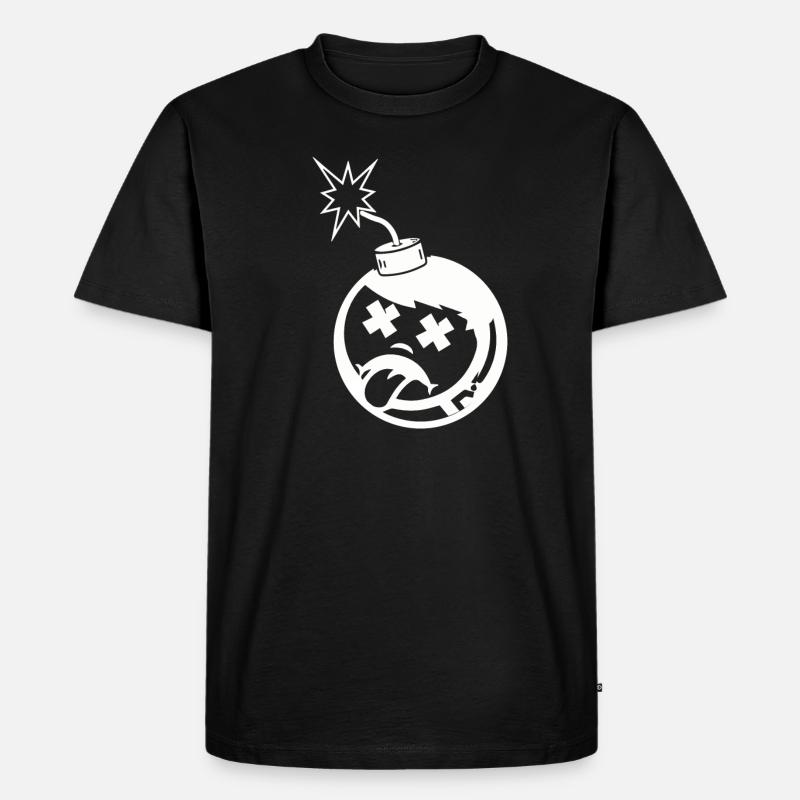Bomb Punk Bombe - Männer Premium Bio T-Shirt - Schwarz