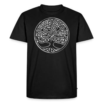 Tree of Life Mandala Spirit - Men's Premium Organic T-Shirt - black - Front - Nico (187cm)