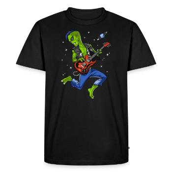 Musicien de Space Alien - T-shirt Premium bio Homme - noir - Devant - Nico (187cm)