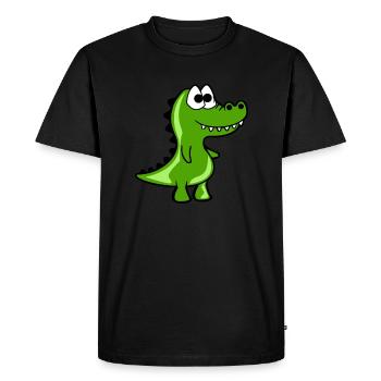 Style comique drôle de Croc - T-shirt Premium bio Homme - noir - Devant - Nico (187cm)